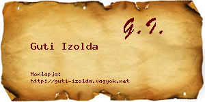 Guti Izolda névjegykártya